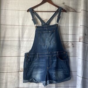 No Boundaries  Blue Jeans Denim Overalls Women's Size 2XL XXL (19)